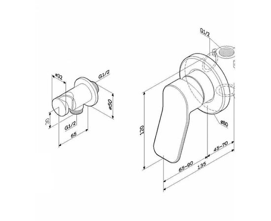 Bidet faucet AM.PM X-Joy F40H85A22
