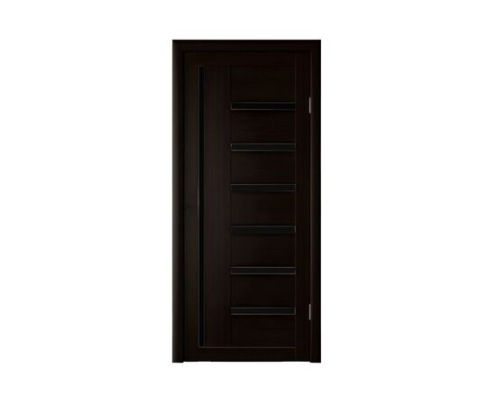 Door block ZPC PVC  LA STELLA 217 oak MOKO 36x700x2150 mm black glass