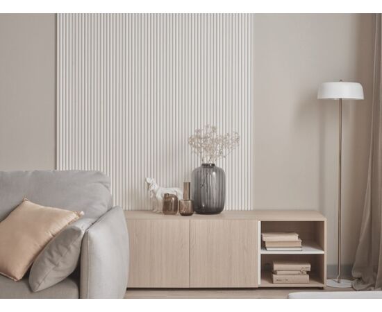 ლამელის პანელი VOX Profile Linerio S-Line White 2650x122x12 მმ