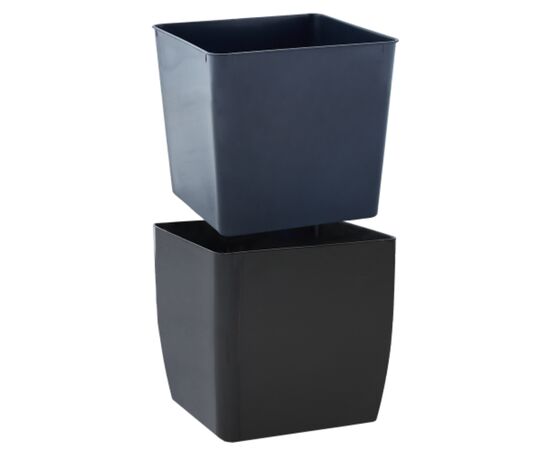 Горшок пластиковый Aleana Kvadro 16x16x15,5 см гранит