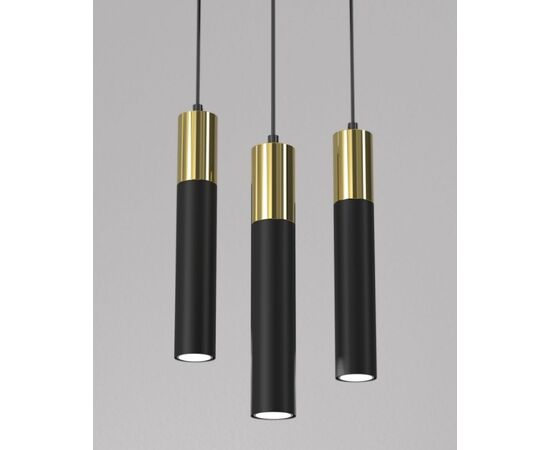 Подвес Luminex 4146 Cassa 3 GU10 8W черный Золотой
