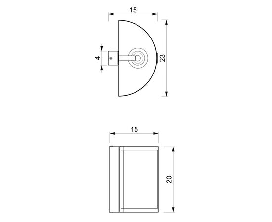 Sconce Luminex 4147 Kaga 1 E27 15W black Gold