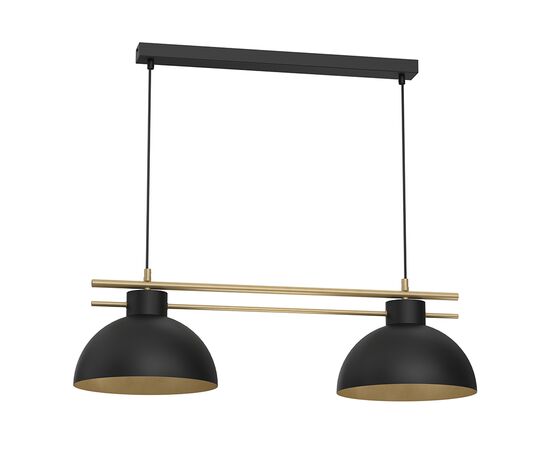 საკიდი Luminex 4286  Estate 2 E27 შავი ოქროსფერი