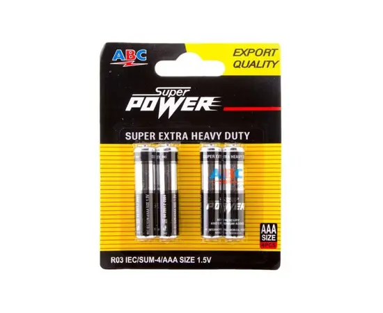 Alcaline Battery ABC Blister Super Extra HD AAA 4pcs