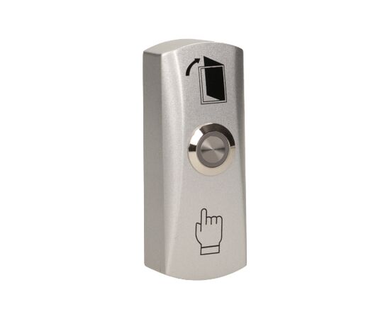 Illuminated ORNO button for door with electric strike aluminum