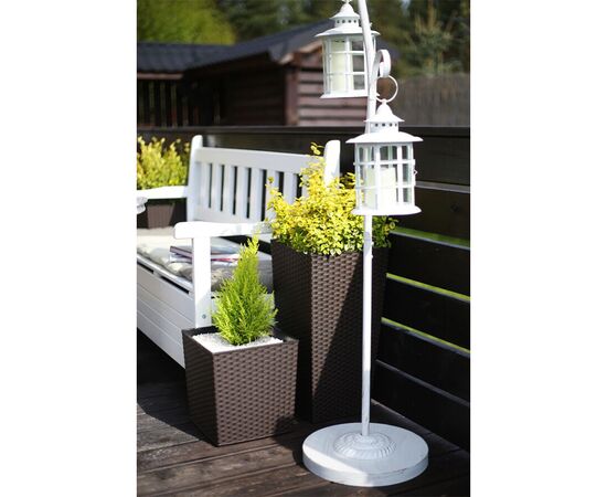 ქოთანი ყვავილის Lamela JUKA rattan planter mocha 25x25 სმ