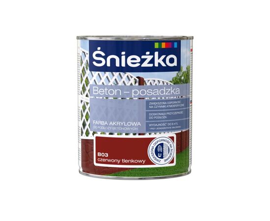 Concrete paint Sniezka B03 0.8l red oxide