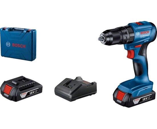Аккумуляторный ударный дрель-шуруповерт Bosch GSB 185-LI 18V 2 аккумулятора