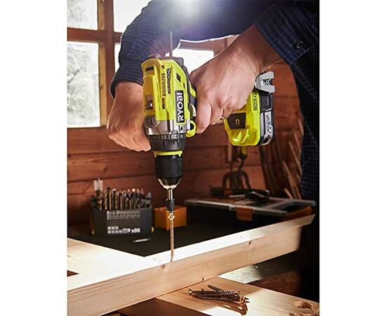 Аккумуляторный бесщеточный ударный дрель-шуруповерт Ryobi R18PD7-220B 18V