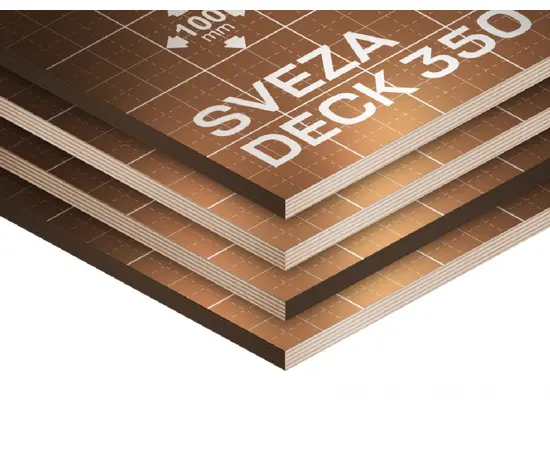 ფანერი ლამინირებული Sveza Deck 350 2440*1220*18 მმ 70 ციკლი