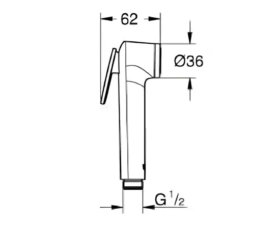 Гигиеническая лейка Grohe VITALIO TRIGGER SPRAY 26351000