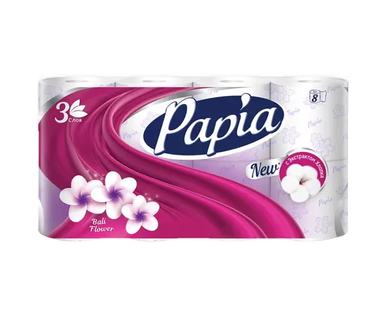 Туалетная бумага Papia 8 шт