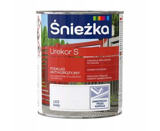 Грунт антикоррозионный для металла Sniezka Urekor S пепельный 5 л
