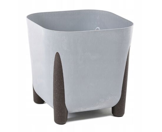Flower pot grey Lamela FRIDA ECO 11 l