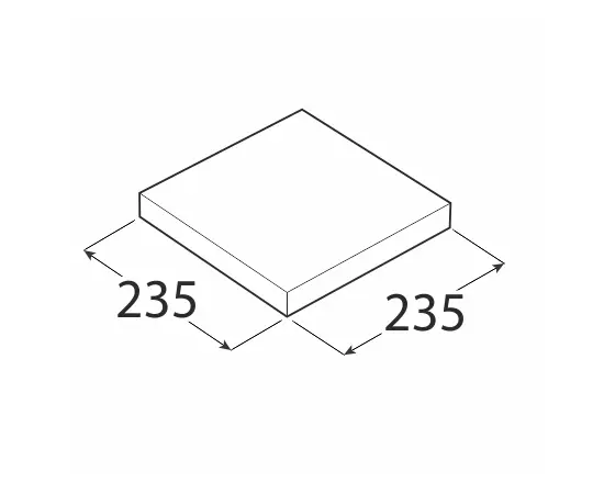 Полка со скрытым креплением Domax FS 24/24 235x235