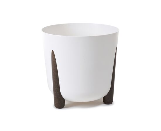 Горшок цветочный белый Lamela FRIDA 340 round planter
