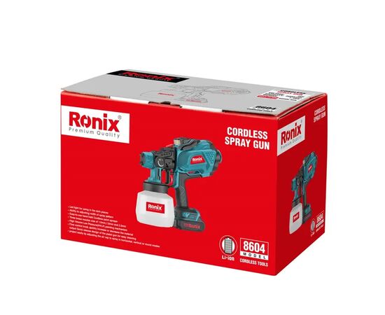 საღებავსაფრქვეველი აკუმულატორის Ronix 8604