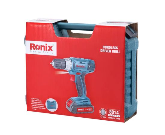 ბურღი-სჭვალსახრახნი აკუმულატორის Ronix 8014
