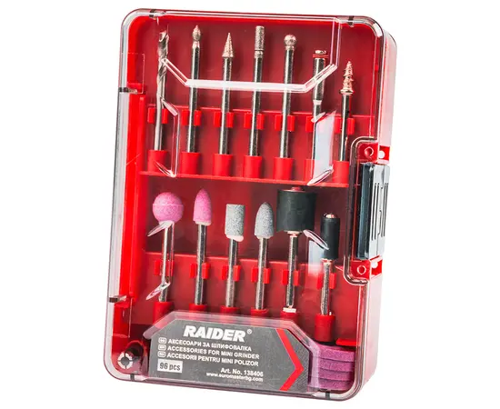Accessory set for micro tool Raider 138406 96 pcs