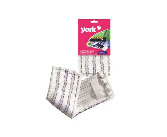 Запасная плоская тряпка для швабры York Smart 6053