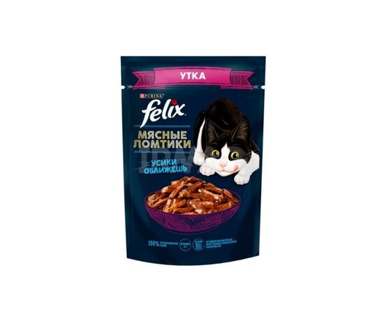 Корм мокрый для кошек утка Purina FELIX 75 гр