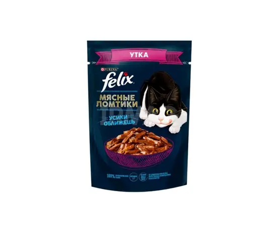 Корм мокрый для кошек утка Purina FELIX 75 гр