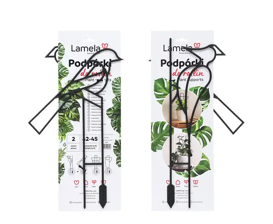 Plant support Lamela Bird plant supports - black H-45