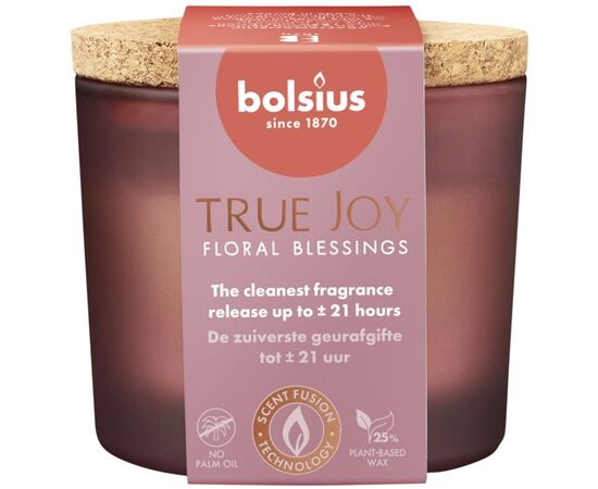 Свеча ароматичекая в стекле Bolsius Floral Blessings 66/83 мм