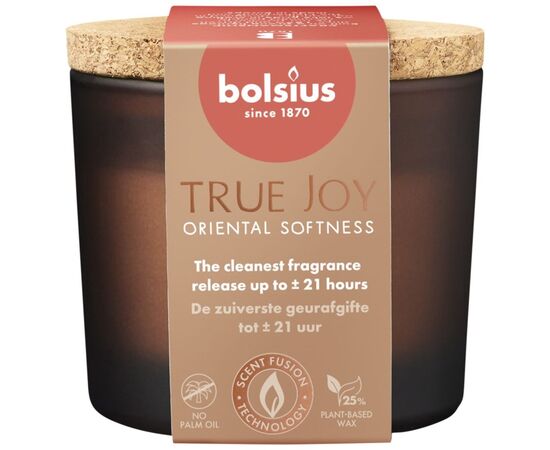 Свеча ароматичекая в стекле Bolsius Oriental Softness 66/83 мм