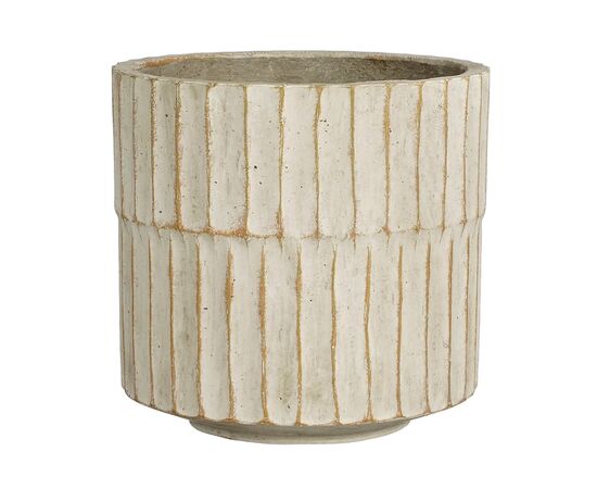 Горшок керамический Apiro pot round off white - h19xd20cm