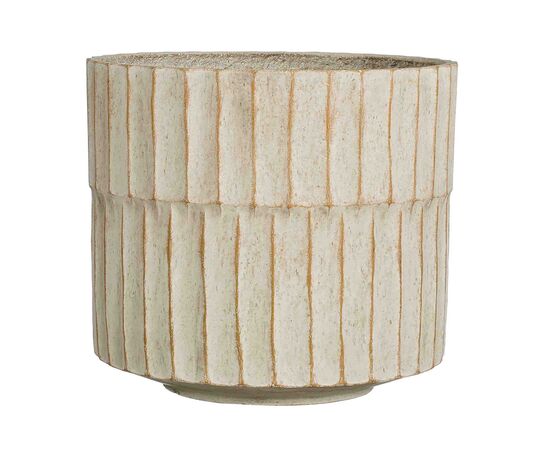 ქოთანი კერამიკული Apiro pot round off white - h27xd31cm
