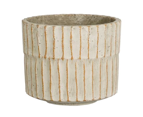 Горшок керамический Apiro pot round off white - h12,5xd15,5cm