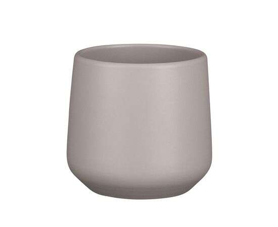 Горшок керамический Amber pot round taupe matt - h15,5xd17cm