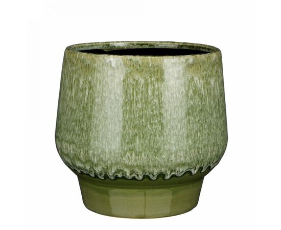 Горшок керамический Monta pot round d. green - h20xd22cm
