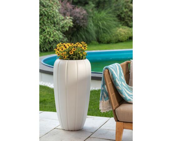 Flower pot Lamela GAJA 400 - white 21,9L