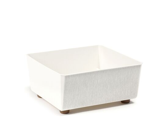 Flower pot Lamela SAGA textil - b/cream 28.5x28.5 cm