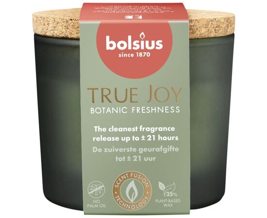 სანთელი არომატული მინაში Bolsius  Botanic Freshness 66/83 მმ