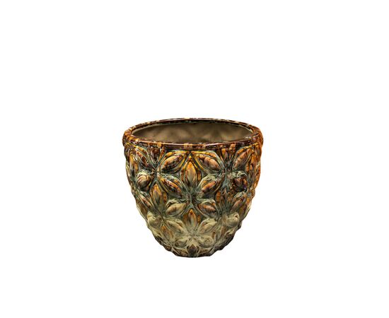 Pot ceramic Mega Collections Vida Egg Pot Brown D8H7.5