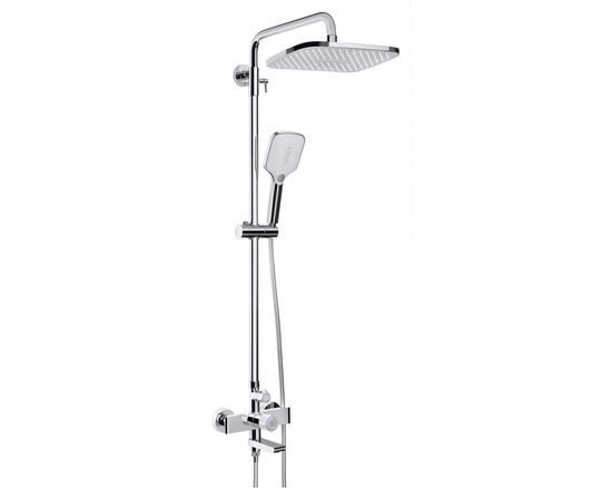 Shower system with mixer Rubineta Veneto Easy Push-10 (SW) Chrome