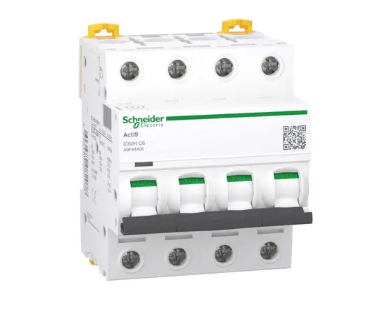Автоматический выключатель Schneider Electric 4Р C6 6кА curve