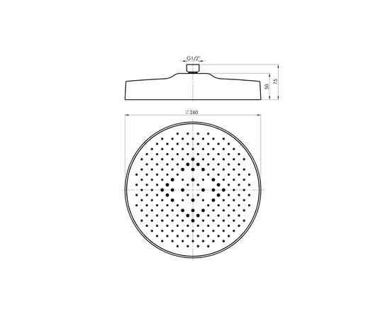 Tropical Overhead Shower Rubineta Rainfall BK