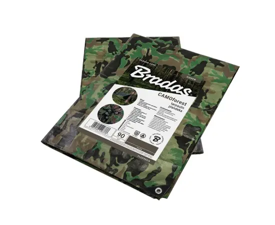 სამხედრო ბრეზენტი Bradas CAMOforest 4x6მ 90გ/მ²