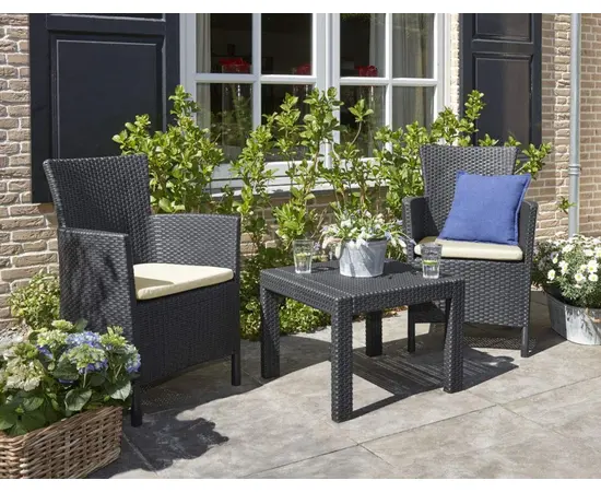 Garden furniture set Allibert Rosario graphite