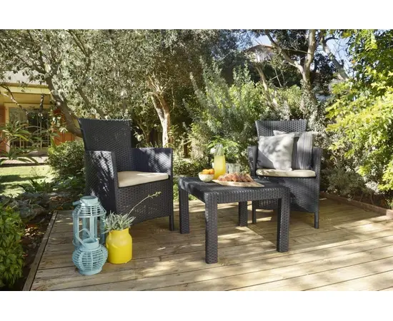 Garden furniture set Allibert Rosario graphite