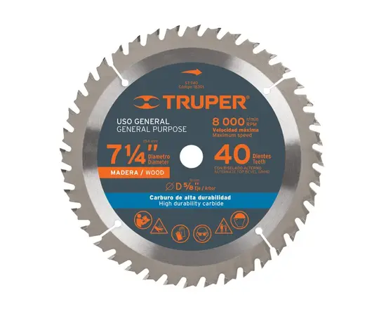 საჭრელი დისკი ხისთვის Truper ST-760 184 მმ
