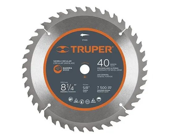 საჭრელი დისკი ხისთვის Truper ST-840 210 მმ