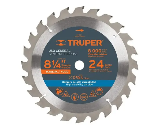 Пила дисковая для резки древесины Truper ST-824 210 мм