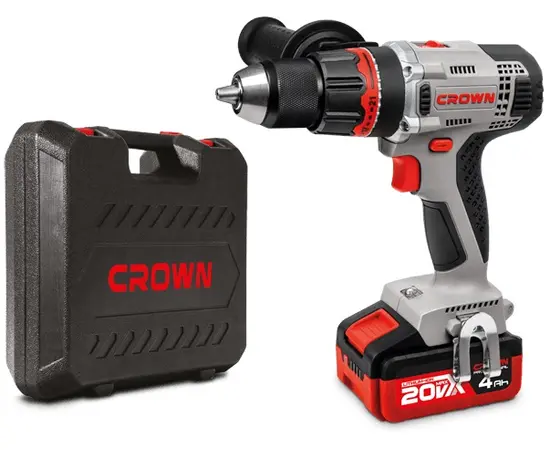 სჭვალსახრახნი აკუმულატორის Crown CT21076HMX-4BMC 20V