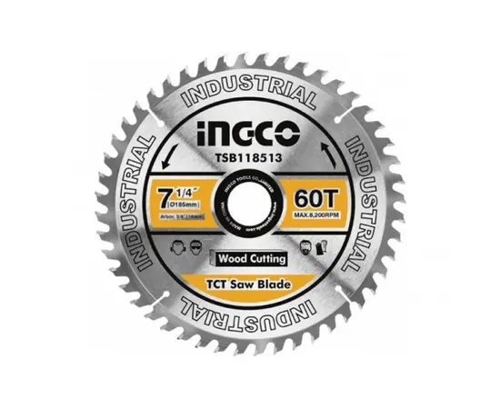 Диск пильный Ingco TSB118513 185 мм