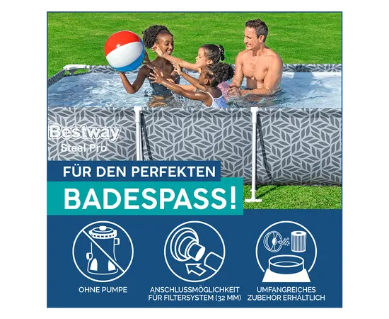 Frame pool rectangle Bestway 366x201x66 4000l